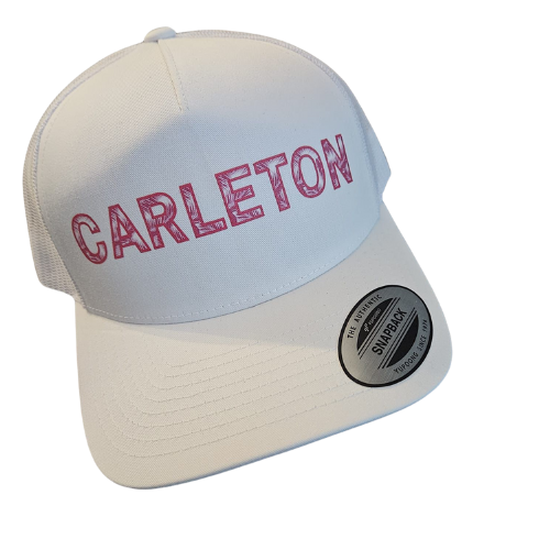 Pink Carleton Flexfit 110 Trucker Hat