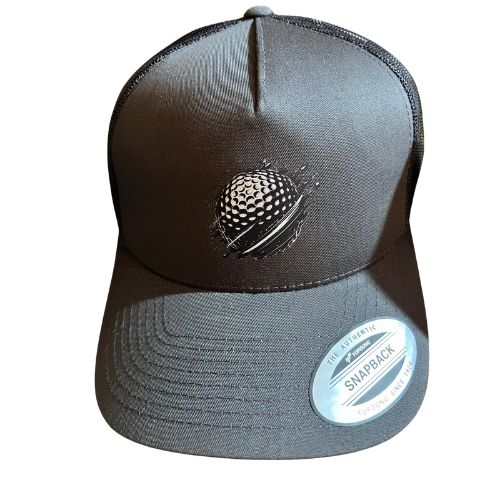 Spinning Golf Ball Flexfit 110 Trucker Hat