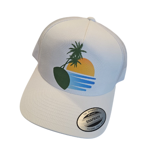 Green Tree Caribbean Vibe Flexfit 110 Trucker Hat